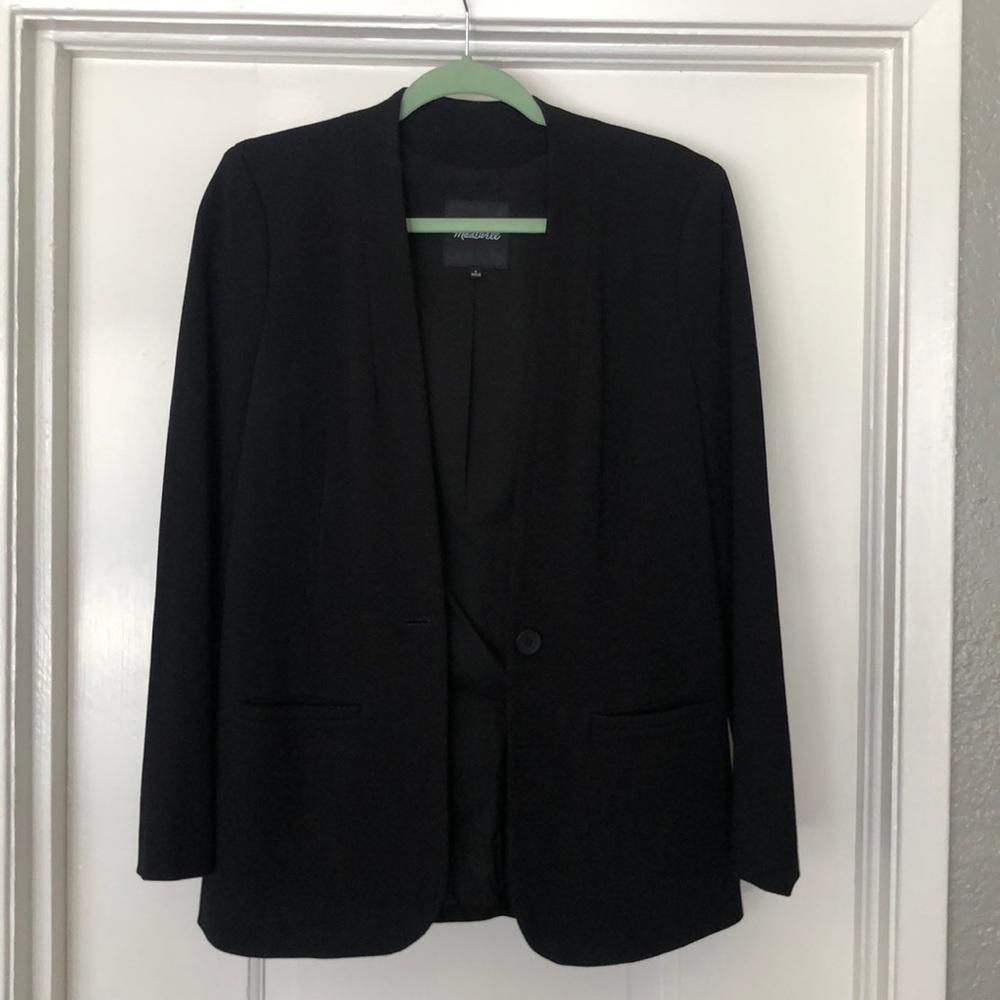 Madewell black blazer sz 8